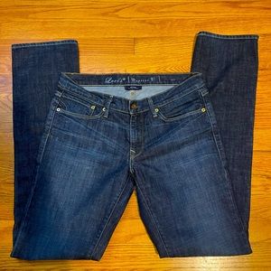 Levi’s Capital E Ruler Low Slim Straight.  Size 30